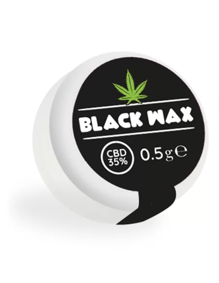 1 gram black wax jar