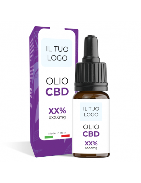 Olio CBD 10 ml personalizzato