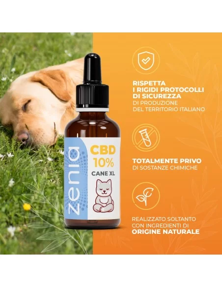 Zenia Olio CBD 10% Cane XL Zenia Olio CBD 10% Cane XL