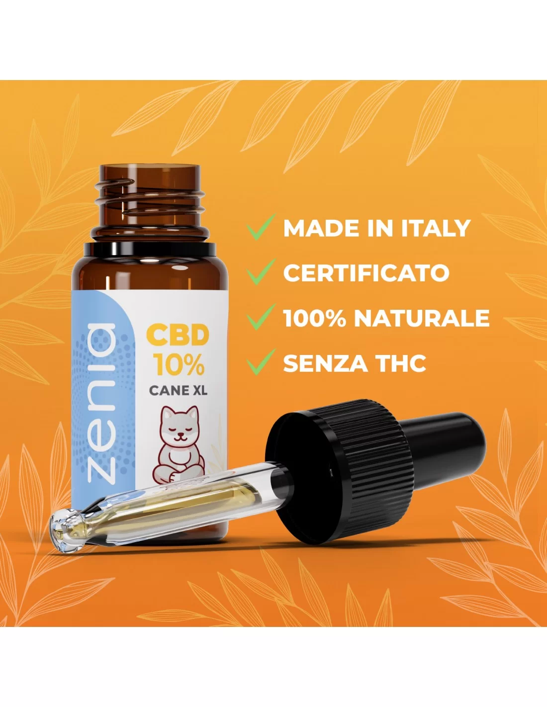 Zenia Olio CBD 10% Cane XL Zenia Olio CBD 10% Cane XL