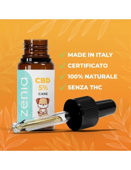 Zenia Olio CBD 5% Cane secondaria Zenia Olio CBD 5% Cane secondaria