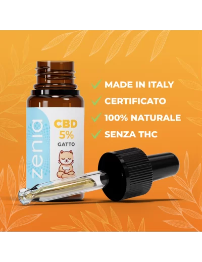 Zenia Olio CBD 5% Gatto 2