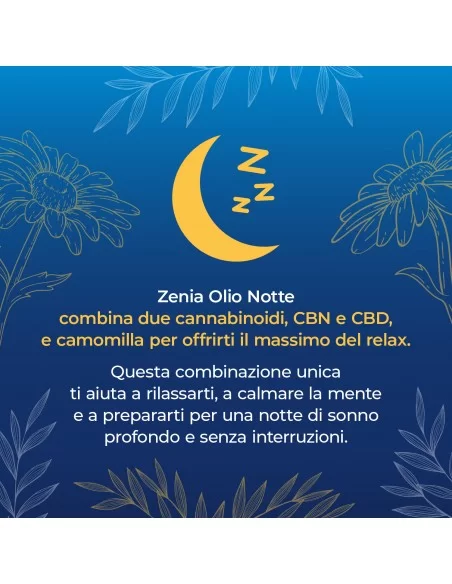 Zenia Olio Notte 15% CBD + CBN Zenia Olio Notte 15% CBD + CBN