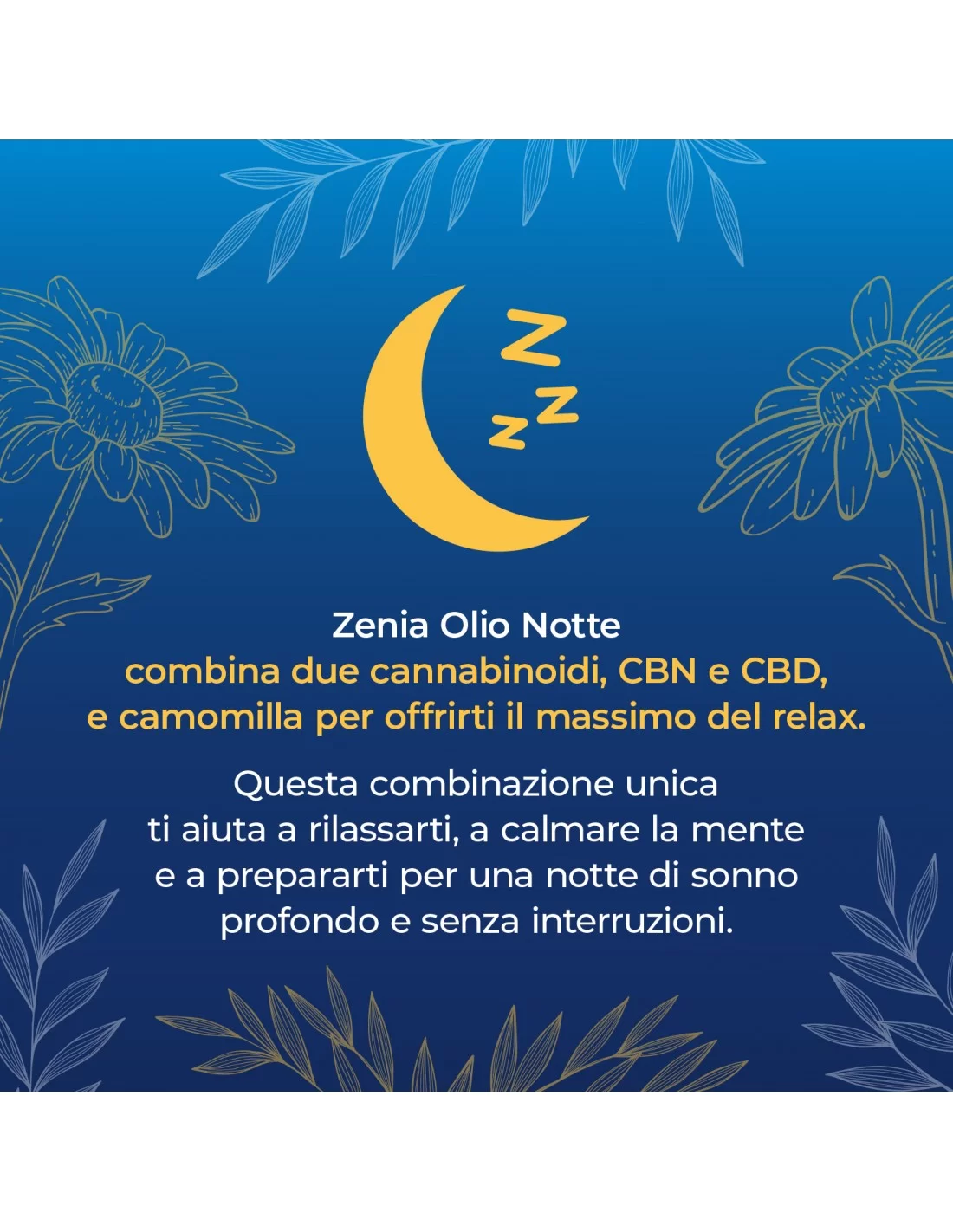 Zenia Olio Notte 15% CBD + CBN Zenia Olio Notte 15% CBD + CBN