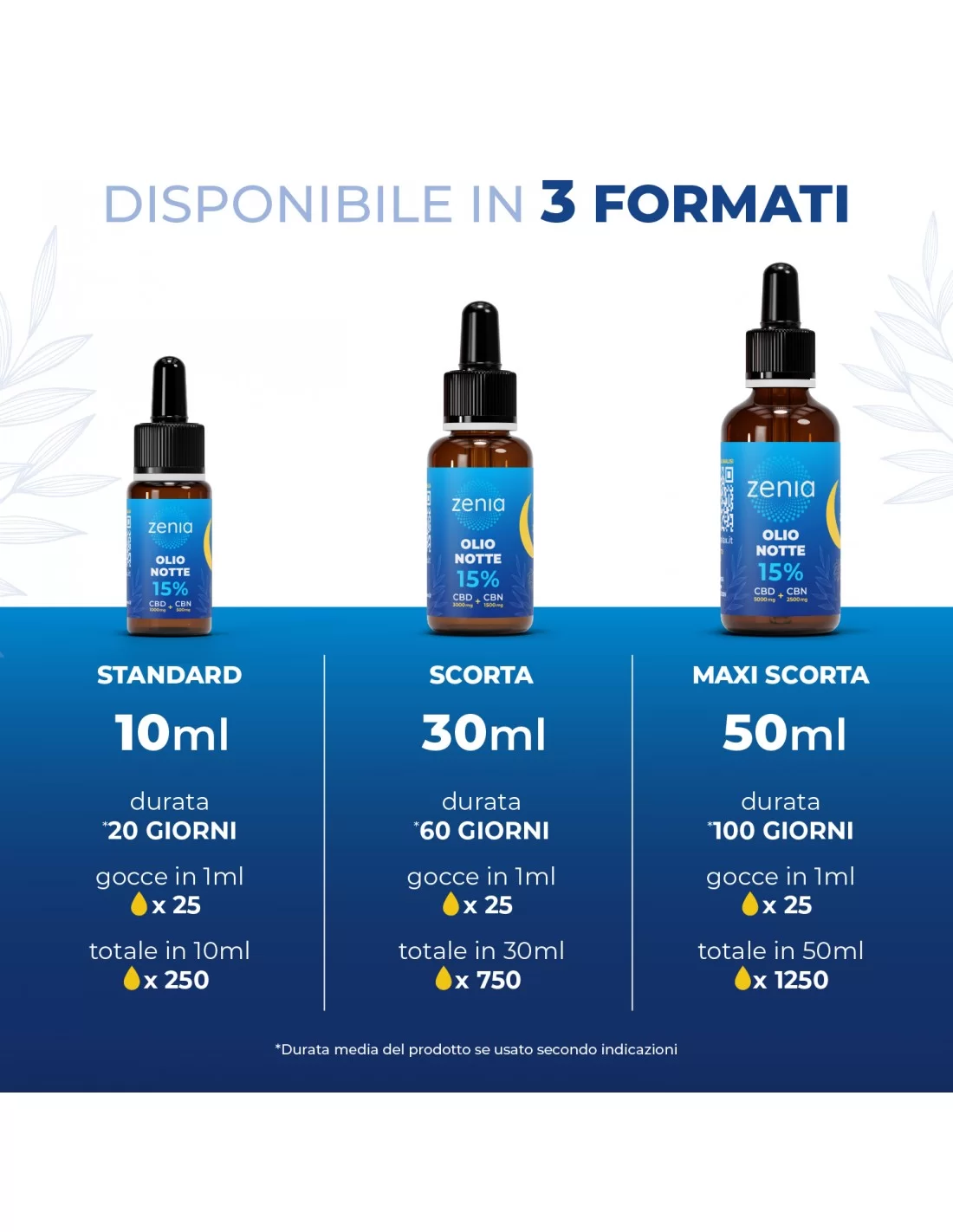 Zenia Olio Notte 15% CBD + CBN Zenia Olio Notte 15% CBD + CBN